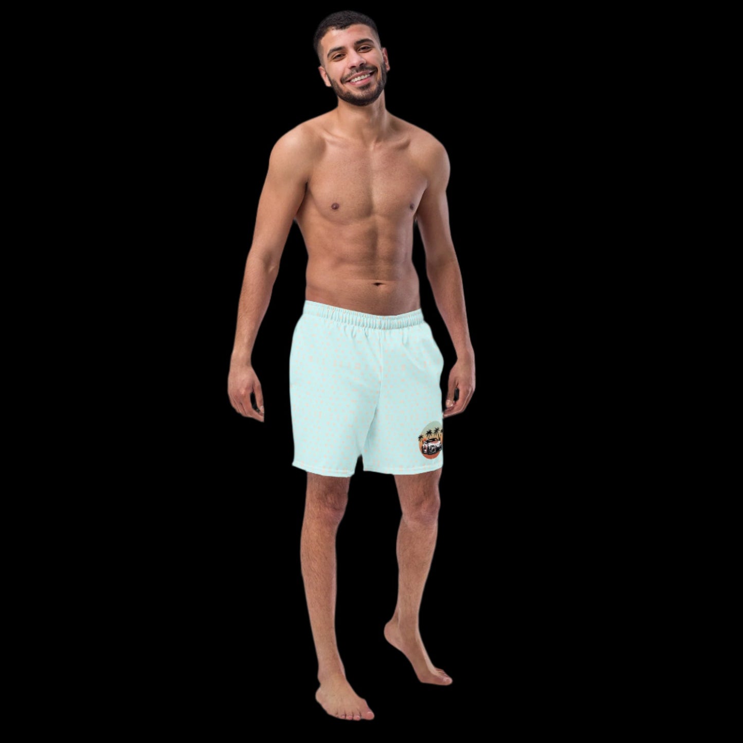 Men's JDM themed swim trunks